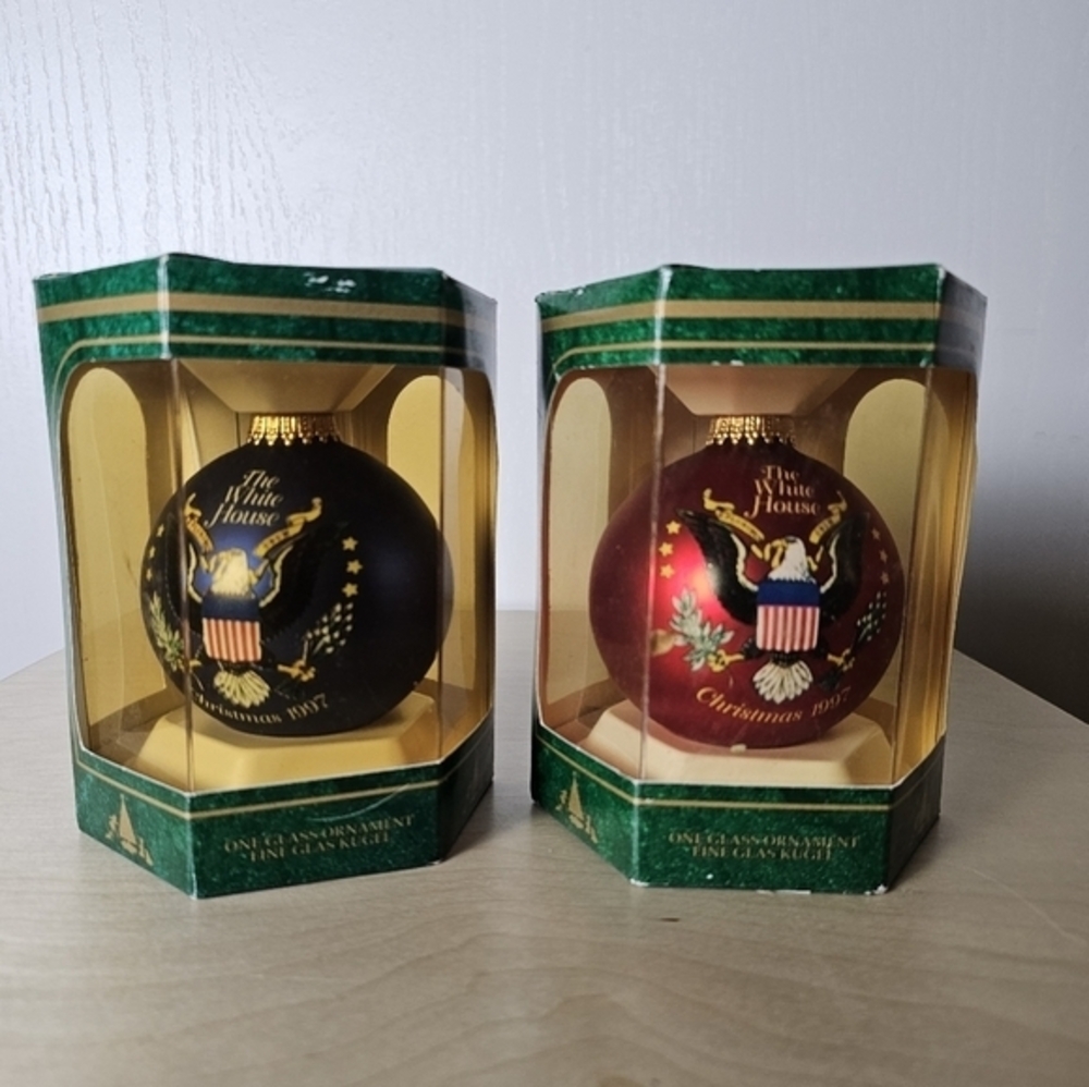 White House Christmas Ornaments 1997
